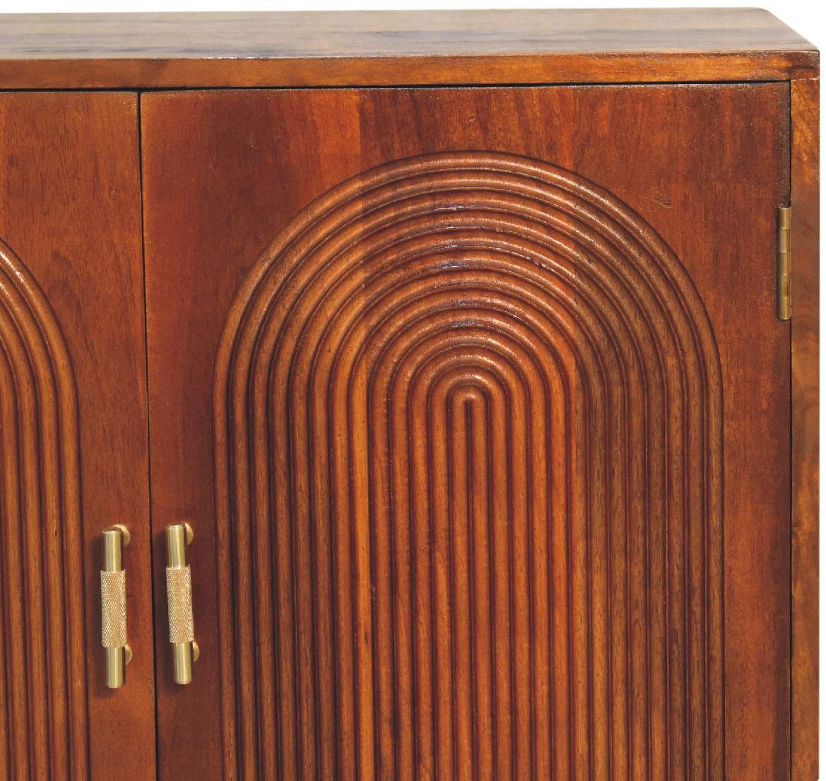 Artisan - Chestnut Carved Ball Cabinet