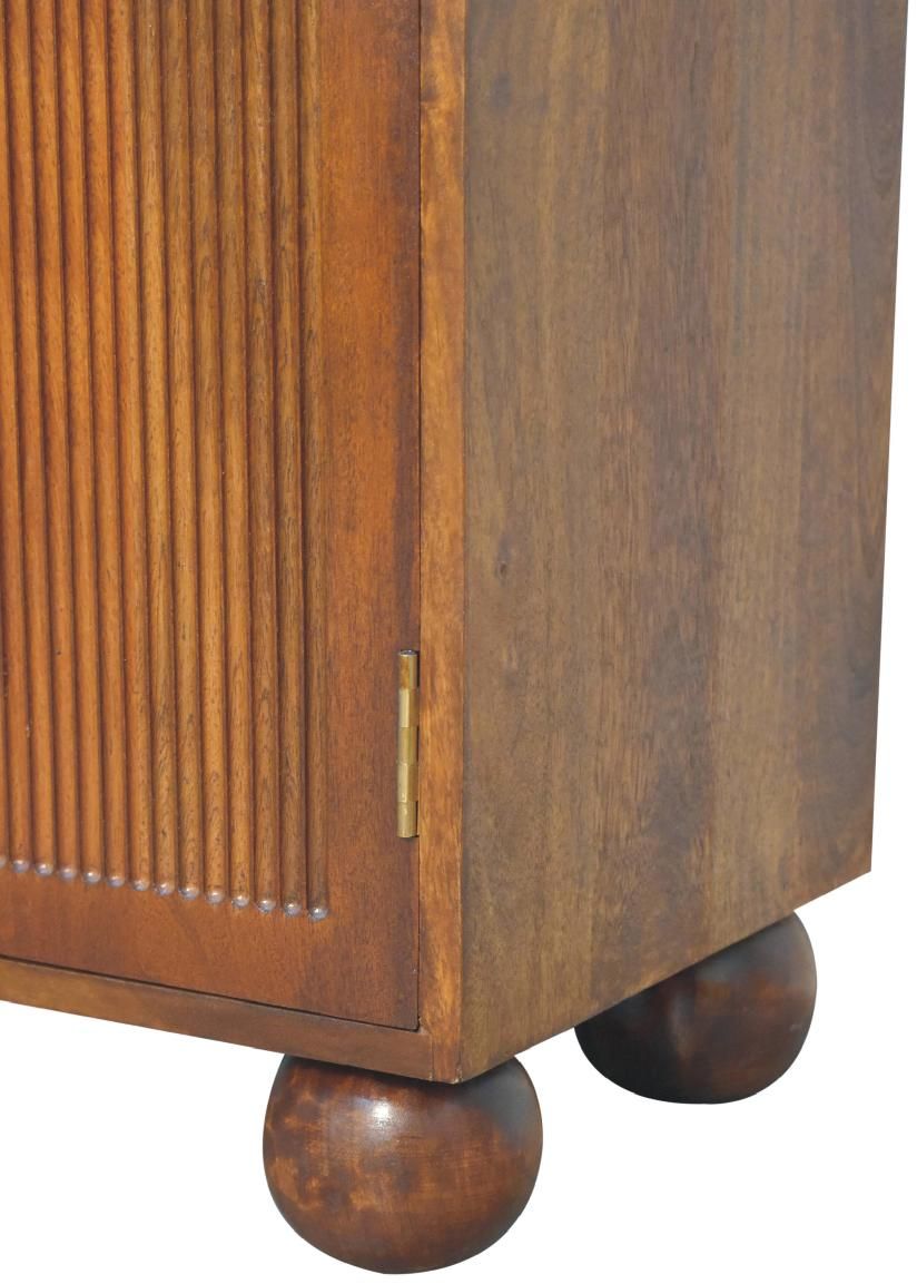 Artisan - Chestnut Carved Ball Cabinet