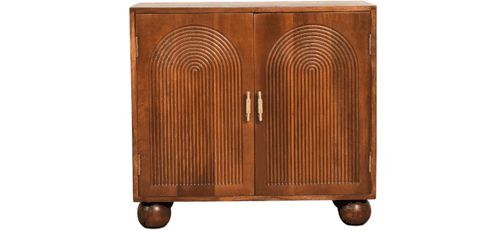 Artisan - Chestnut Carved Ball Cabinet
