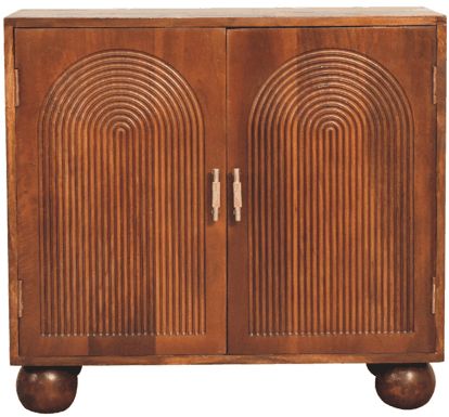 Artisan - Chestnut Carved Ball Cabinet