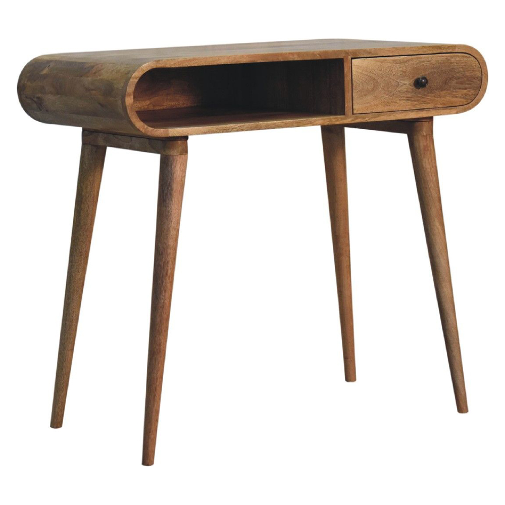 Artisan - Curved Chestnut Writing Desk