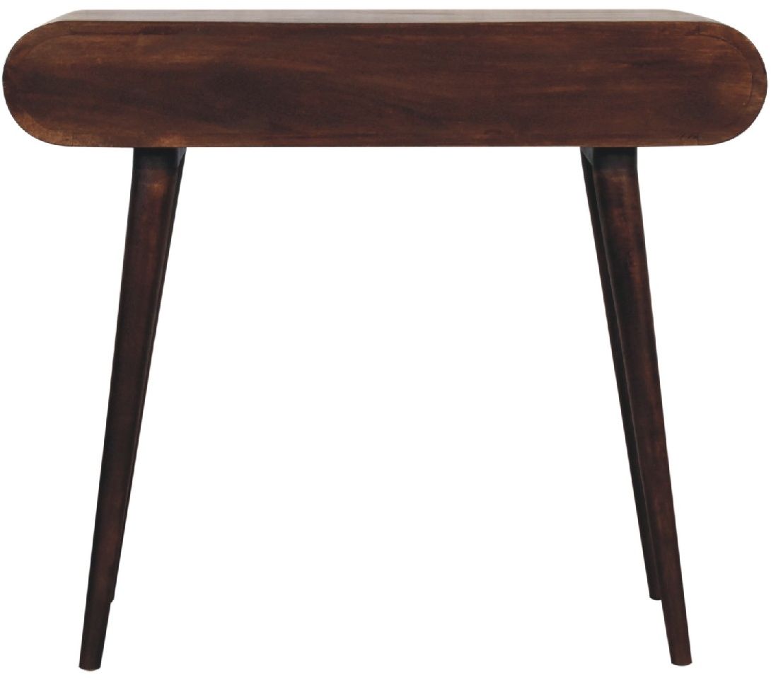 Artisan - Light Walnut Curved Edge Console Table