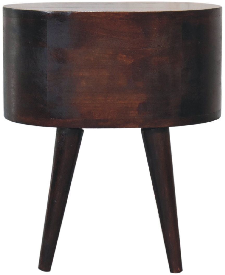 Artisan - Light Walnut Rounded Nightstand Table