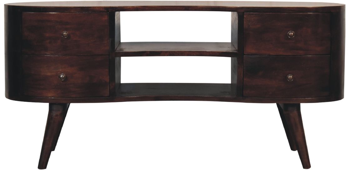 Artisan - Light Walnut Wave Entertainment Unit