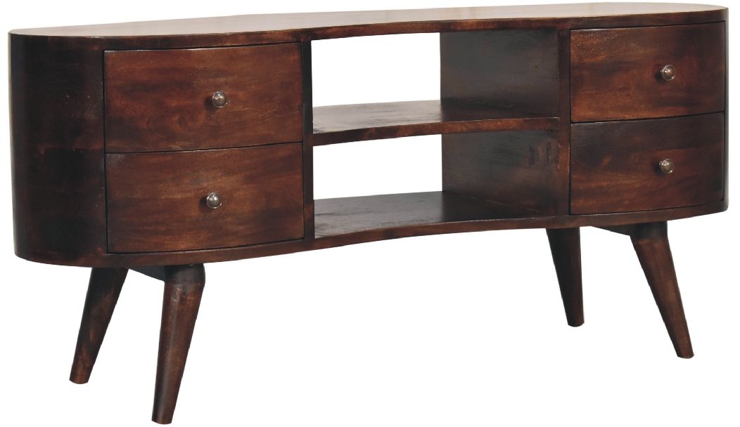 Artisan - Light Walnut Wave Entertainment Unit