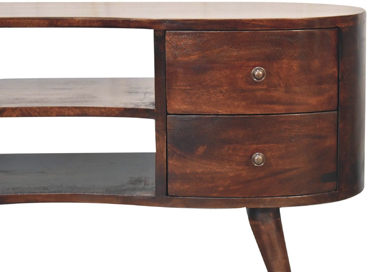 Artisan - Light Walnut Wave Entertainment Unit