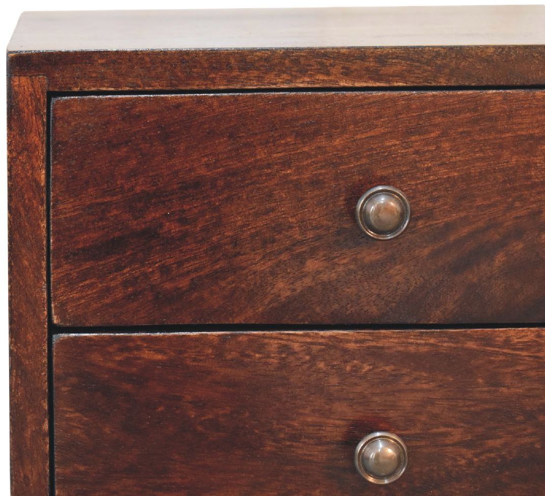Artisan - Mini 2 Drawer Light Walnut Nightstand