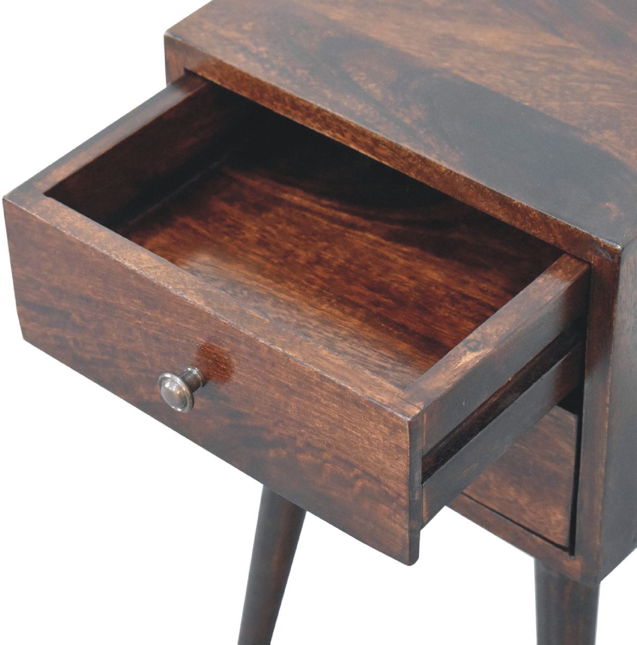 Artisan - Mini 2 Drawer Light Walnut Nightstand