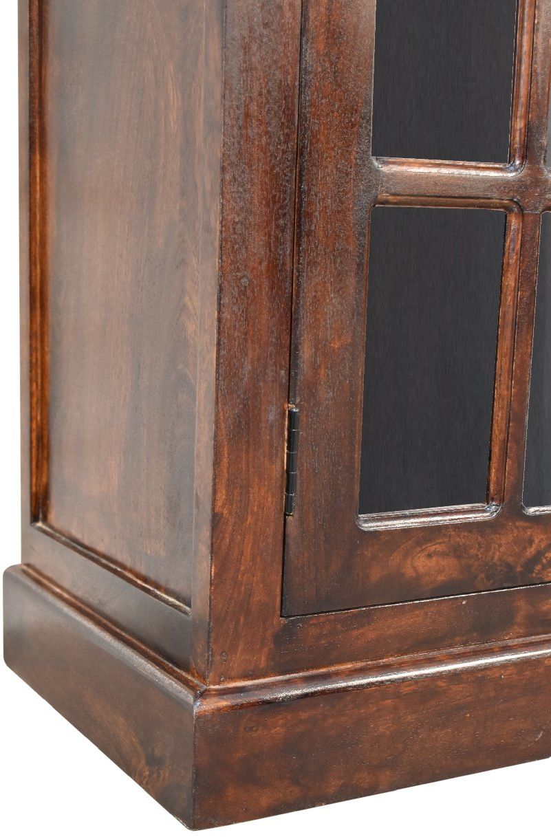 Artisan - Light Walnut Cabinet With Glazed Doors