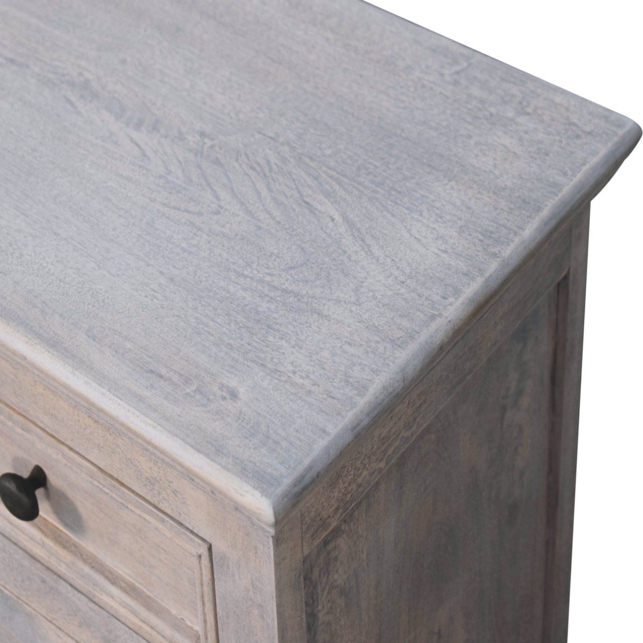 Artisan - Stone Finish Cabinet With Glazed Doors