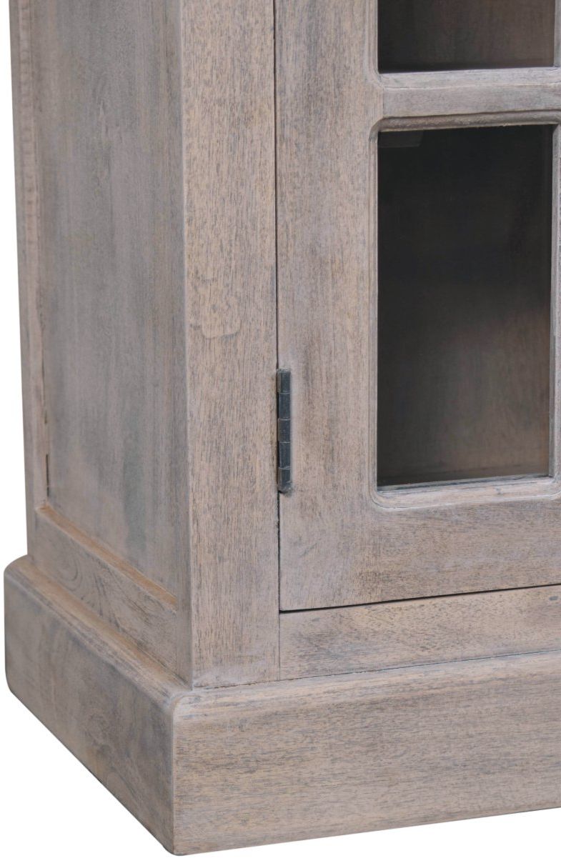 Artisan - Stone Finish Cabinet With Glazed Doors
