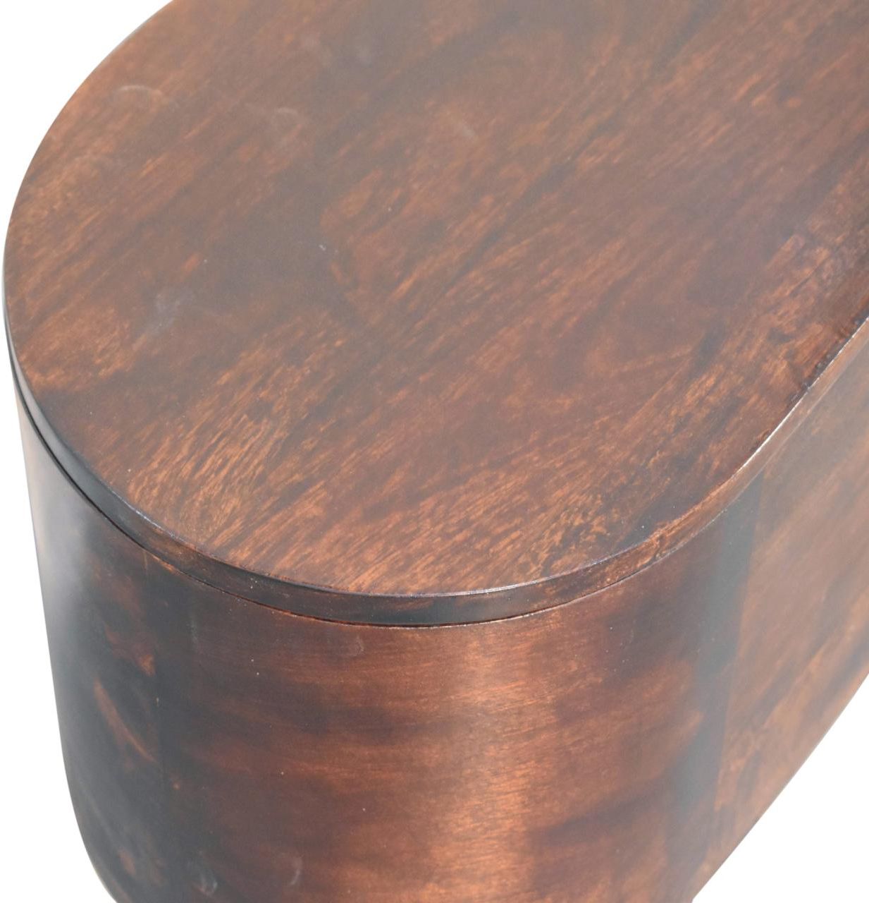 Artisan - Light Walnut Rounded Lid-Up Blanket Box