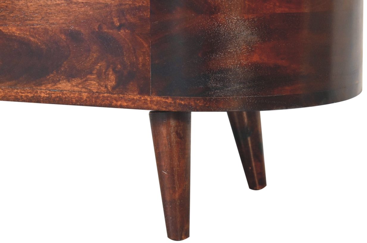 Artisan - Light Walnut Rounded Lid-Up Blanket Box