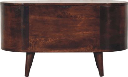 Artisan - Light Walnut Rounded Lid-Up Blanket Box