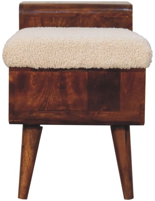 Artisan - Boucle Carved Chestnut Telephone Table