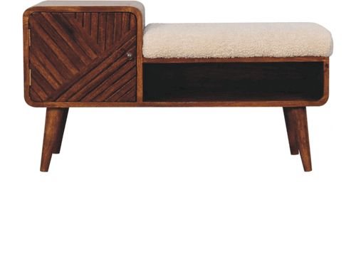 Artisan - Boucle Carved Chestnut Telephone Table