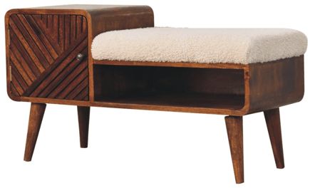 Artisan - Boucle Carved Chestnut Telephone Table