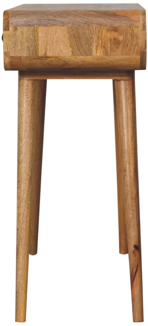 Artisan - Oak-Ish Curved Hallway Table
