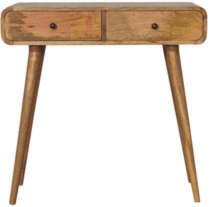 Artisan - Oak-Ish Curved Hallway Table