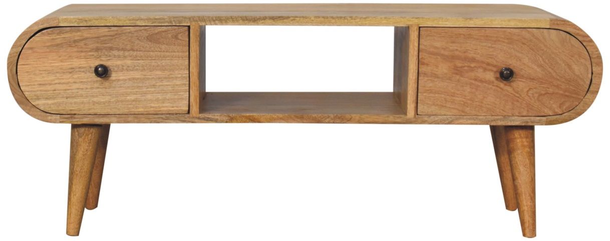 Artisan - Oak-Ish Circular TV Unit