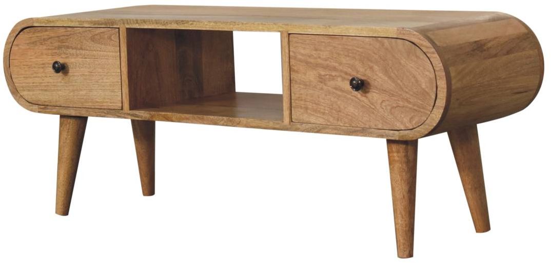 Artisan - Oak-Ish Circular TV Unit