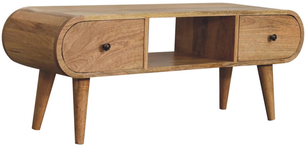 Artisan - Oak-Ish Circular TV Unit