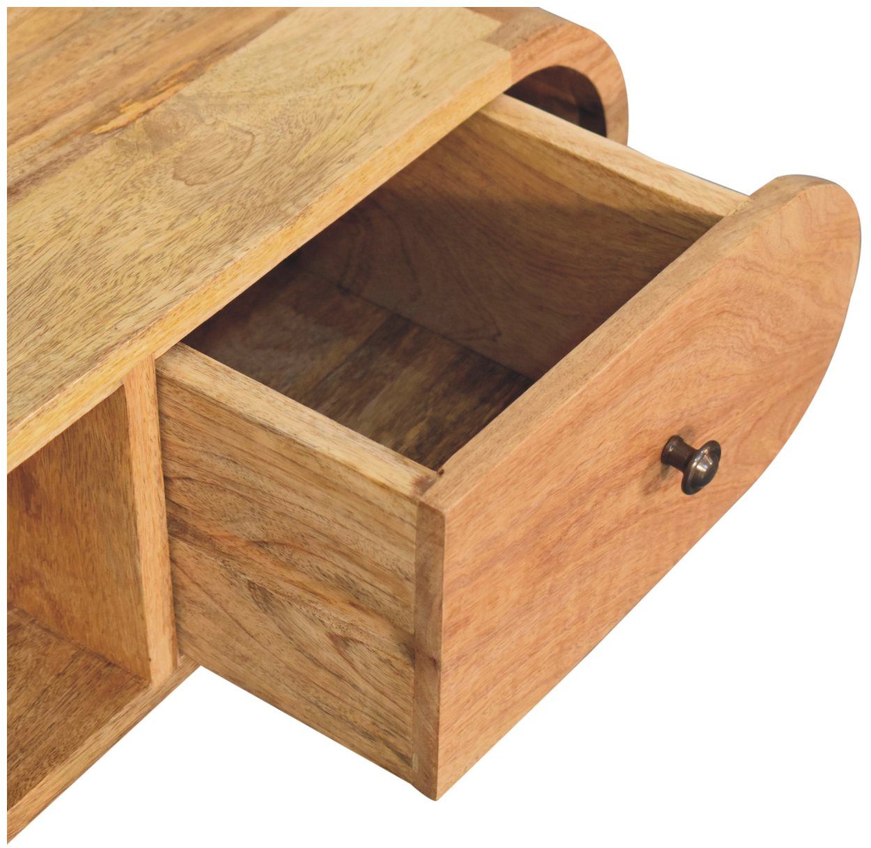 Artisan - Oak-Ish Circular TV Unit