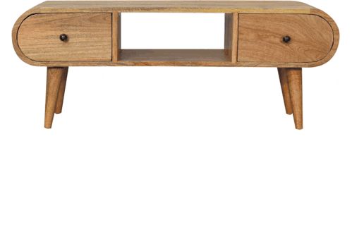 Artisan - Oak-Ish Circular TV Unit