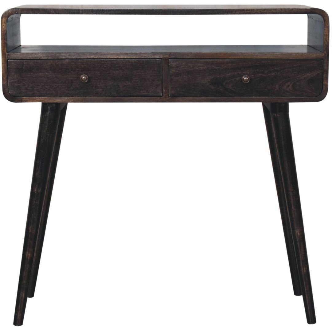 Artisan - Curved Ash Black Console Table