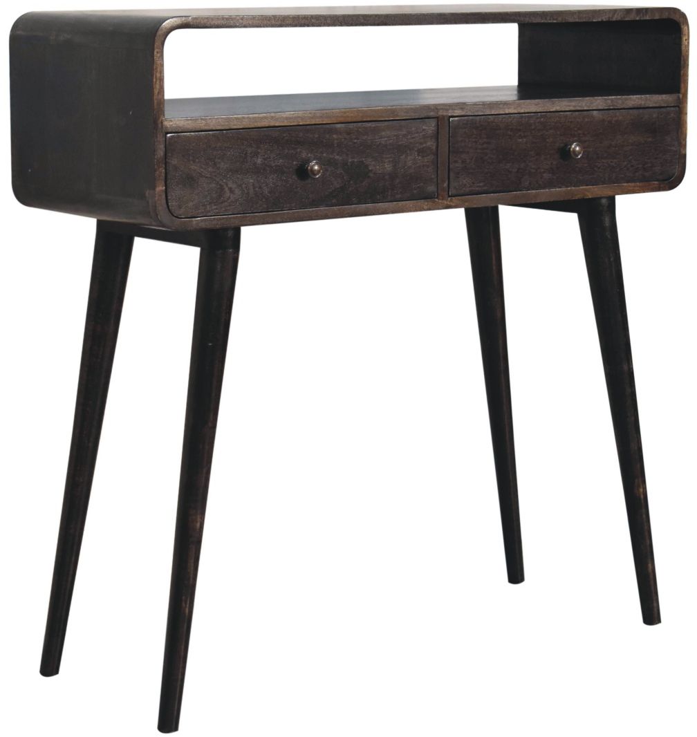 Artisan - Curved Ash Black Console Table