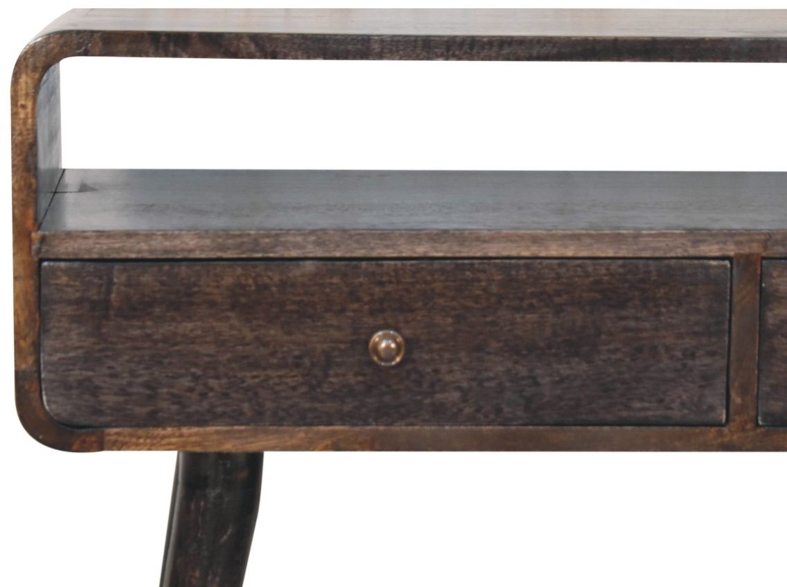 Artisan - Curved Ash Black Console Table