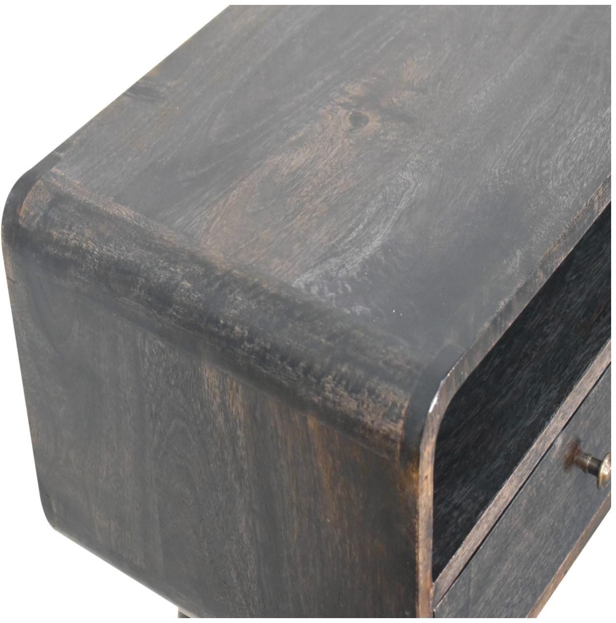 Artisan - Curved Ash Black Console Table