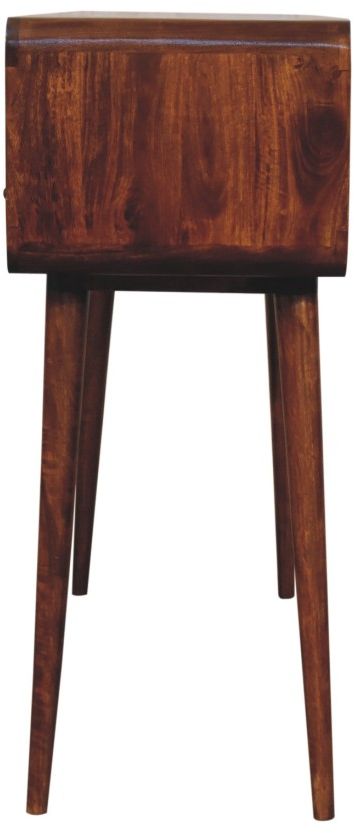 Artisan - Triple Curved Chestnut Console Table