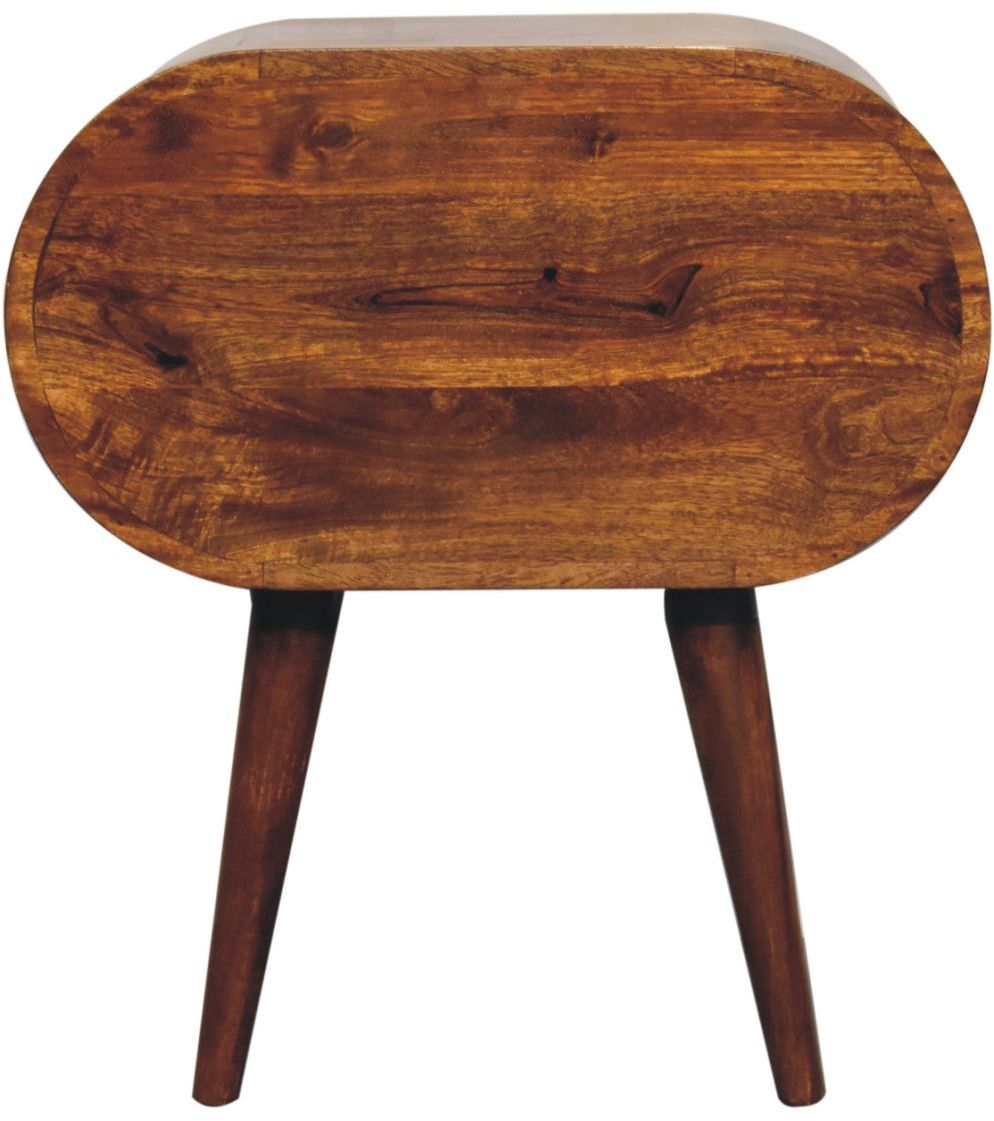 Artisan - Large Chestnut Circular Bedside