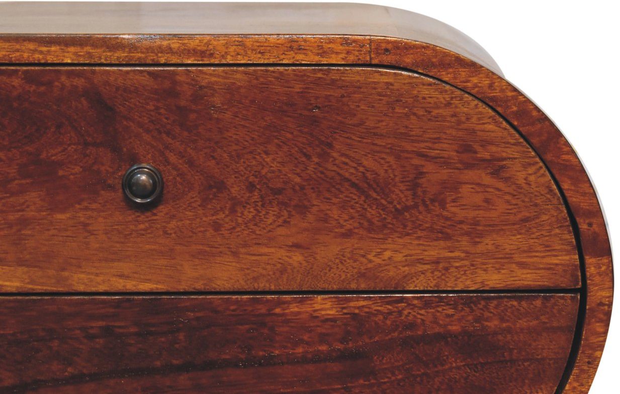 Artisan - Large Chestnut Circular Bedside