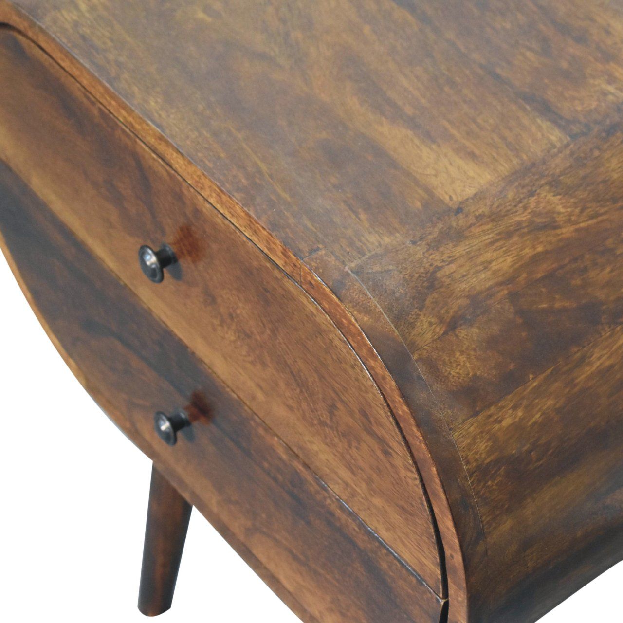 Artisan - Large Chestnut Circular Bedside