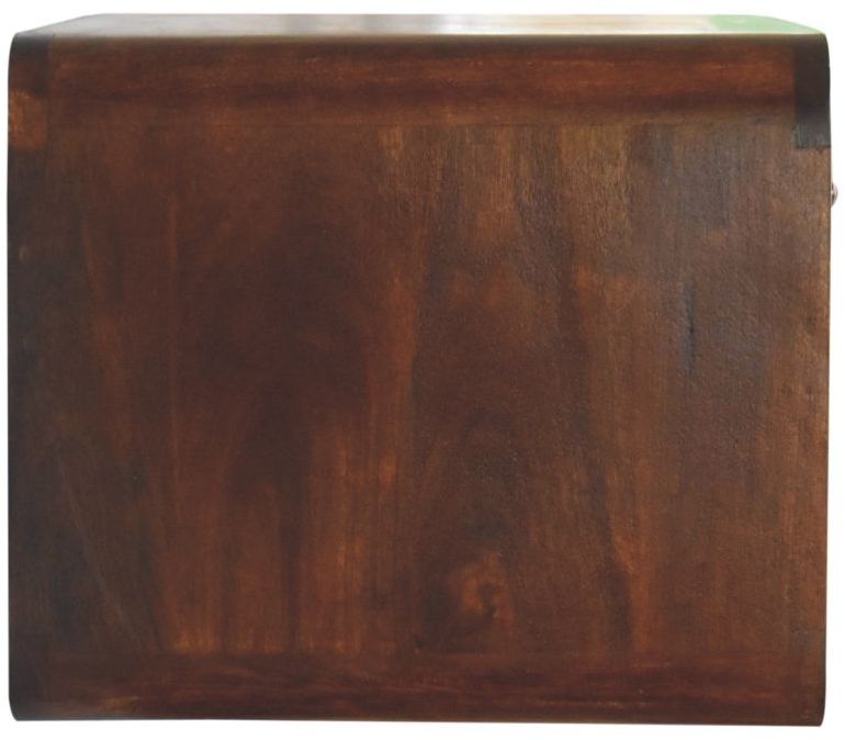 Artisan - Large Chestnut Curve Floating Bedside