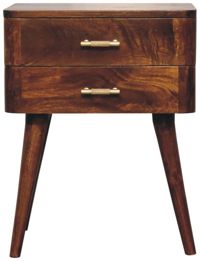 Artisan - Chestnut T-Bar Nordic Nightstand