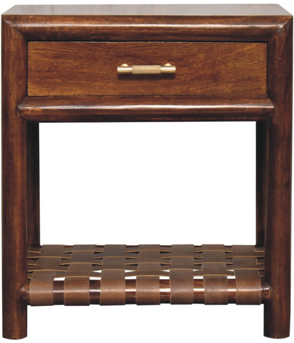 Artisan - Chestnut T-Bar Bedside