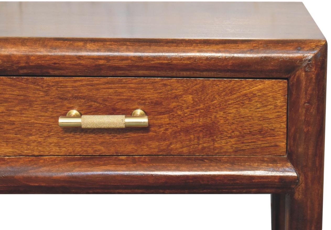 Artisan - Chestnut T-Bar Bedside