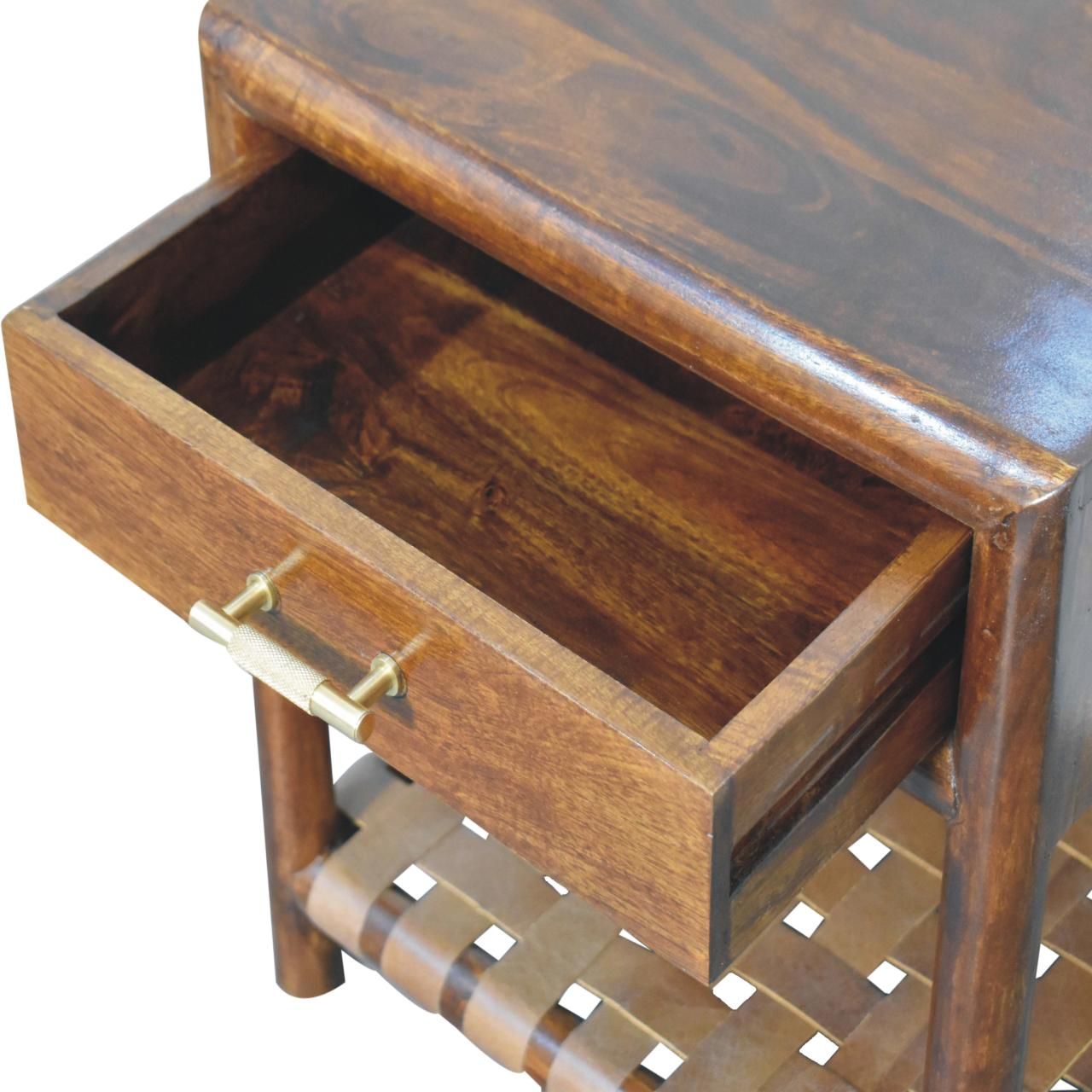 Artisan - Chestnut T-Bar Bedside