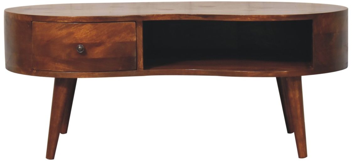 Artisan - Large Chestnut Wave Coffee Table