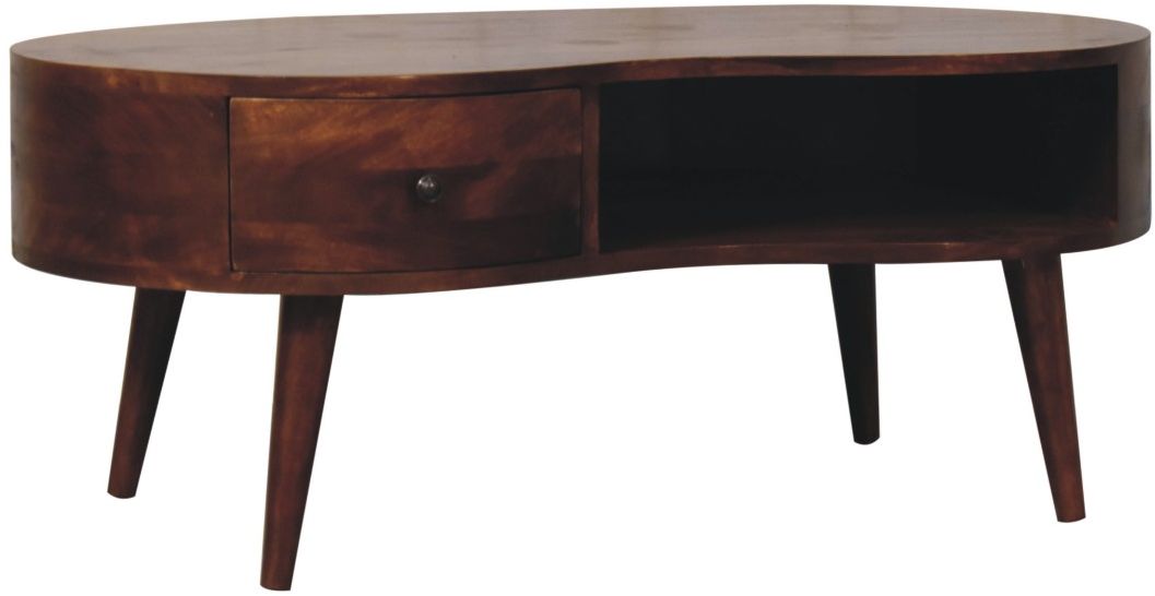 Artisan - Large Chestnut Wave Coffee Table