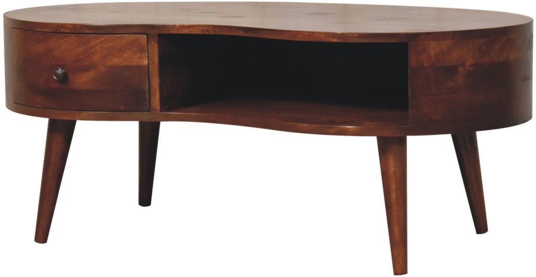 Artisan - Large Chestnut Wave Coffee Table