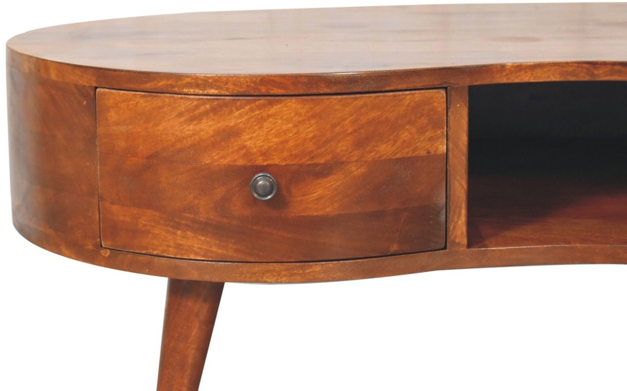 Artisan - Large Chestnut Wave Coffee Table