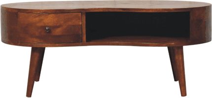 Artisan - Large Chestnut Wave Coffee Table
