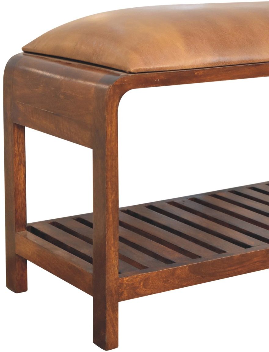 Artisan - Buffalo Slatted Square Bench