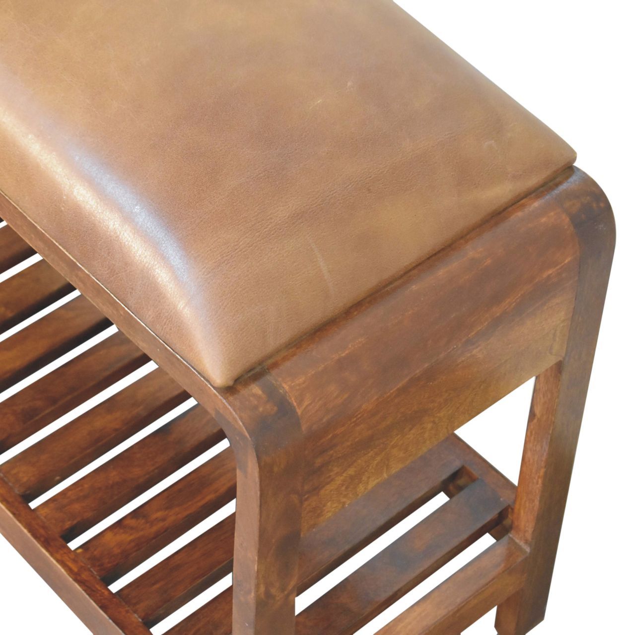 Artisan - Buffalo Slatted Square Bench