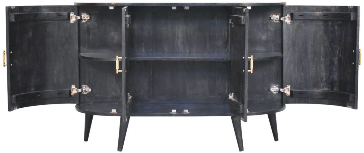 Artisan - Ash Black T-Bar Quad Cabinet