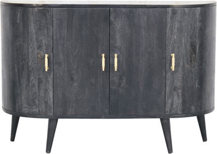 Artisan - Ash Black T-Bar Quad Cabinet